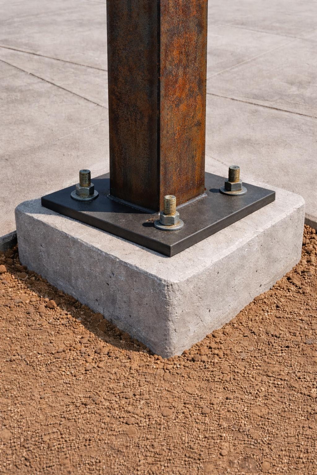 6x6 Steel Pergola Post System with Welded Saddles | Heavy-Duty Base Plates & Fabrication Template Included | Made in USA