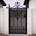 Bellavere Scroll Iron Entry Gate, Decorative Steel Security Walkway Gate