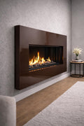 Modern Steel Fireplace Mantel | Minimalist Fireplace Surround | Custom Metal Fireplace Frame | Contemporary Wall Fireplace Mantel