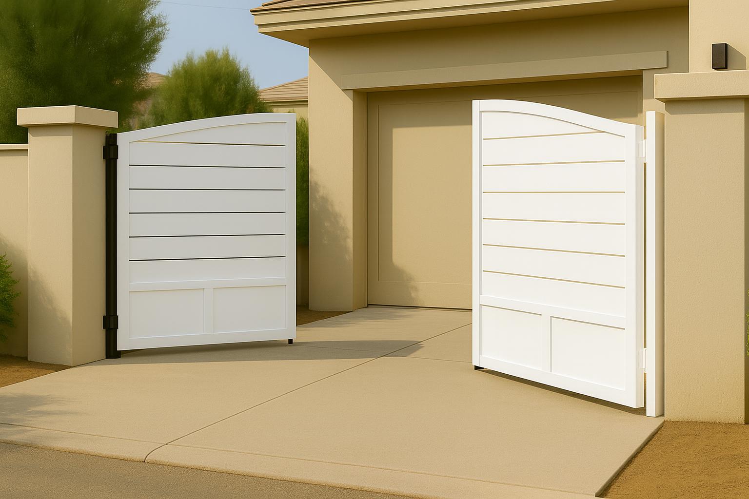 Modern Steel Bifold Driveway Gate | Custom Security Entrance