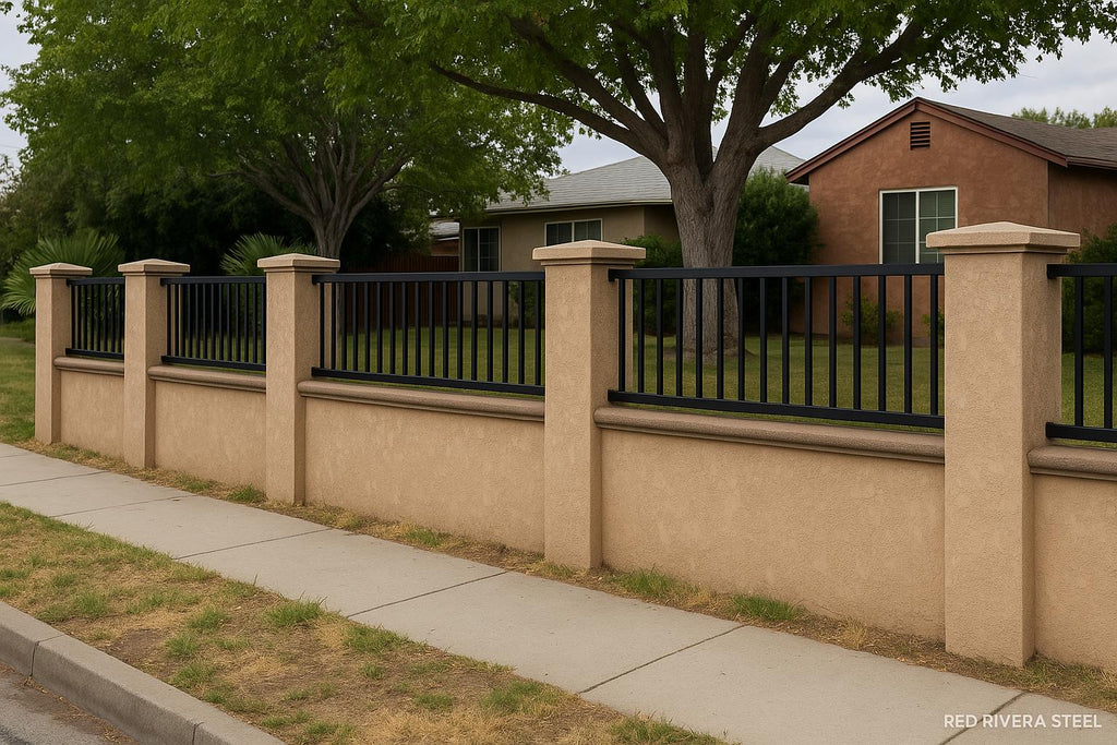 Custom Wrought Iron Fence Panel: Heavy-Duty Steel, Powder Coated