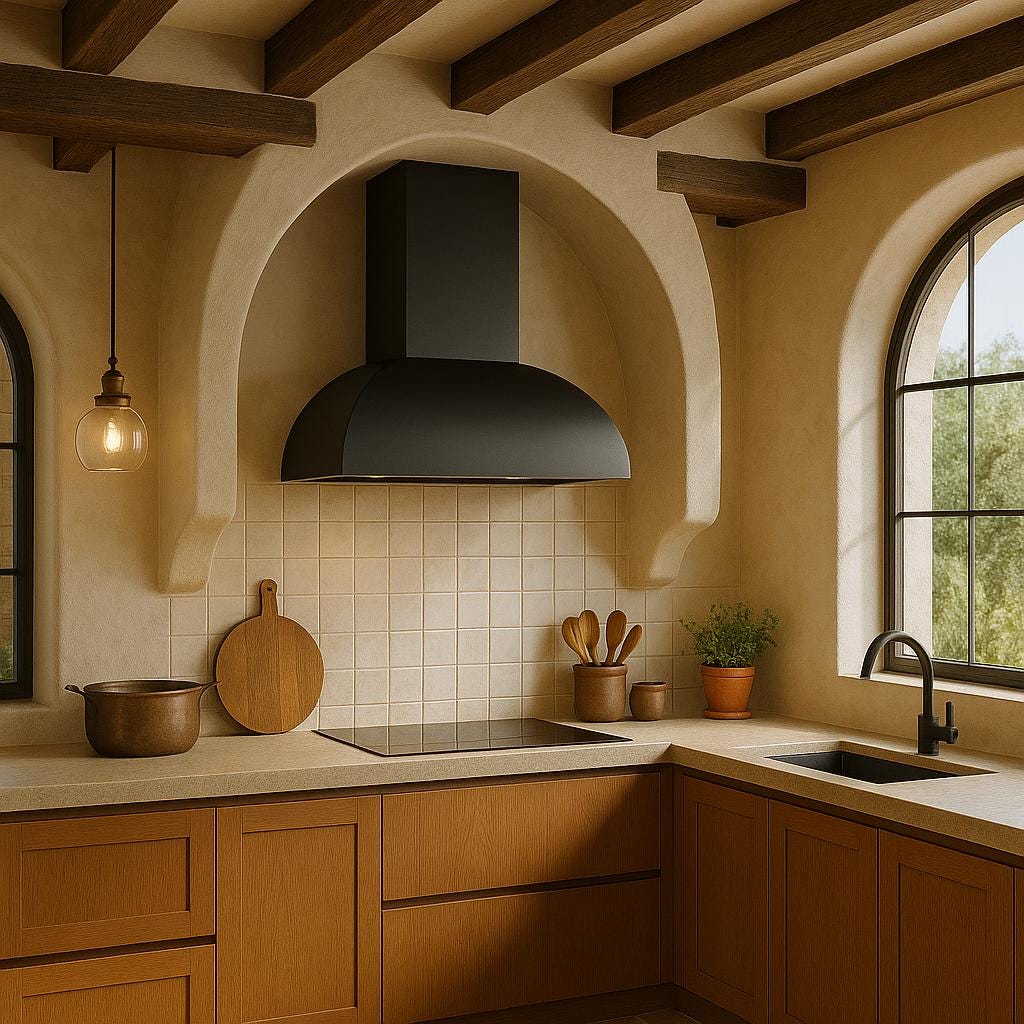 Handmade Modern Steel Range Hood | Matte Black, Brushed Stainless