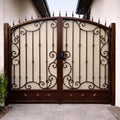 Virella Estate Scroll Driveway Gate | Decorative Wrought Iron Double Security Gate