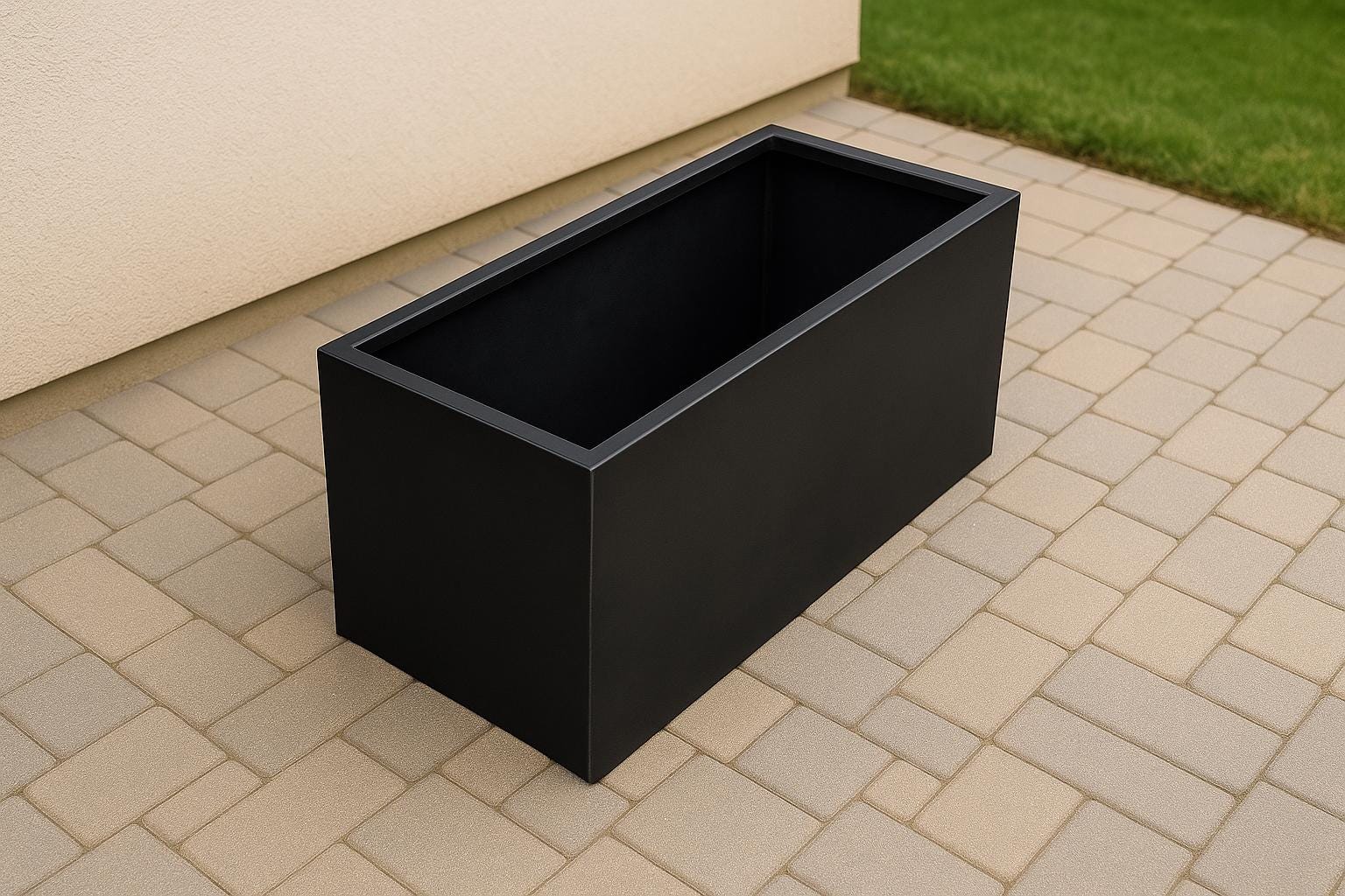 Handmade Modern Steel Planter Box – Rust-Resistant Outdoor Garden Planter