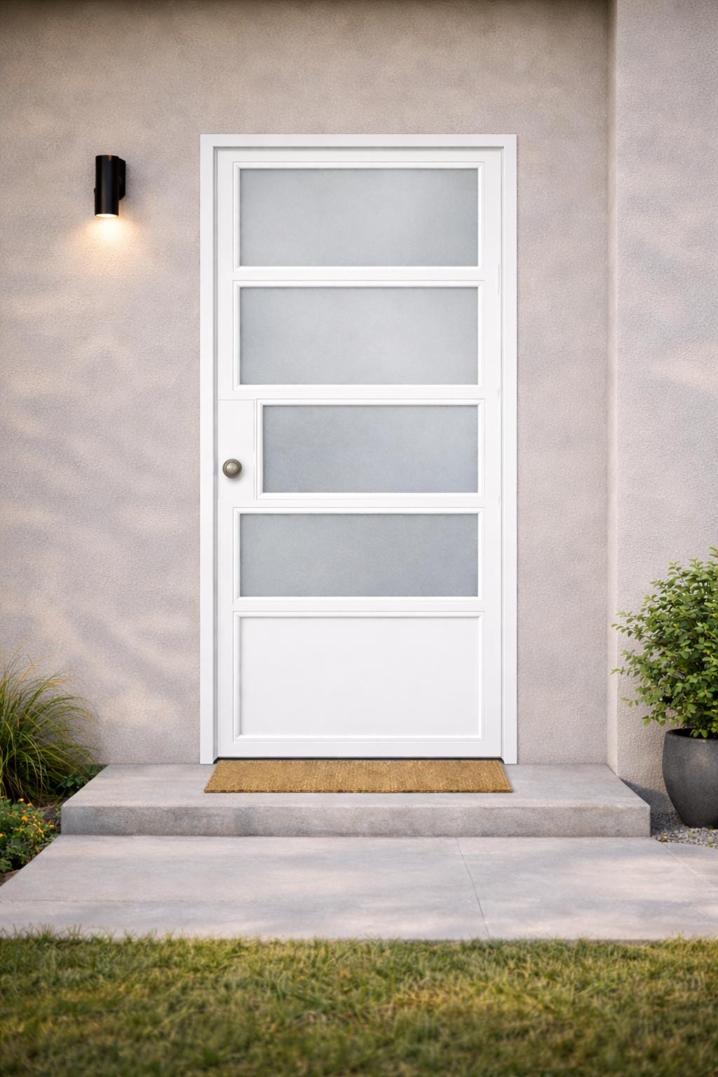 Handmade Modern Plexiglass Door – Custom Interior/Exterior Entry