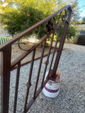 Wrought Iron Stair Railing: Decorative Steel Handrail with Scrolls
