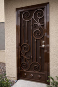 Valencia Scroll Security Door | Decorative Wrought Iron Steel Entry Screen