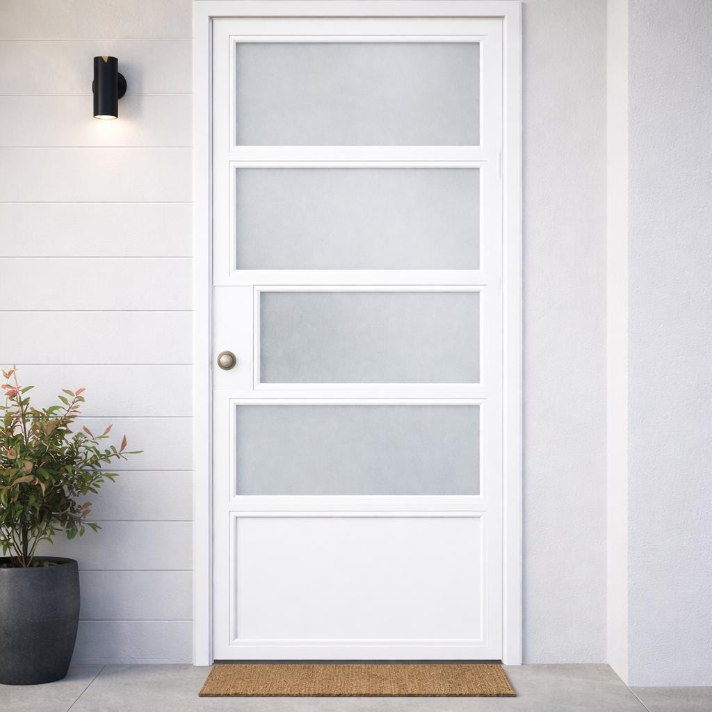Handmade Modern Plexiglass Door – Custom Interior/Exterior Entry
