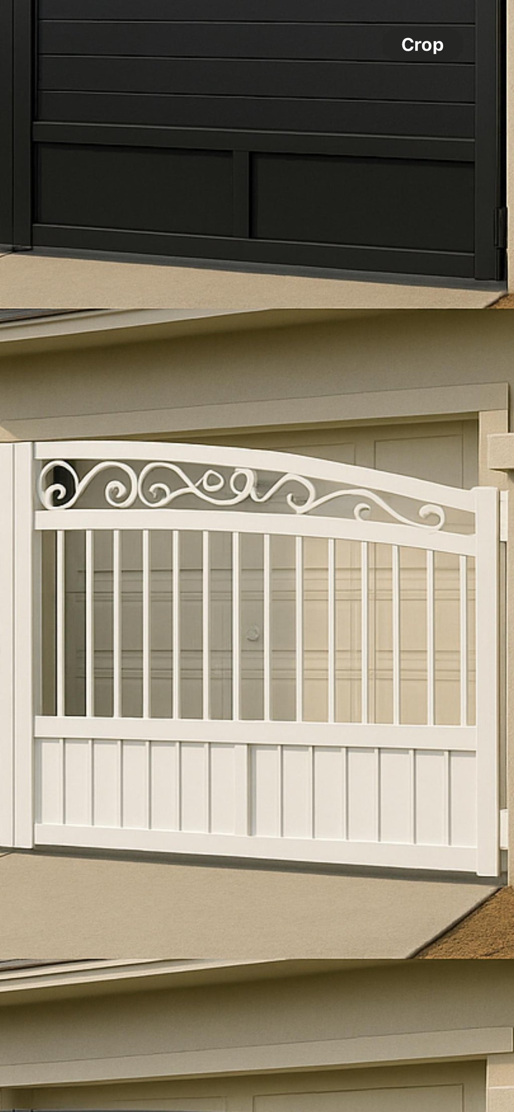 Custom Modern Driveway Gate with Scroll Design • Steel Double Swing Entry Gate • Premium Ornamental Iron Gate • Made-to-Order Security Gate