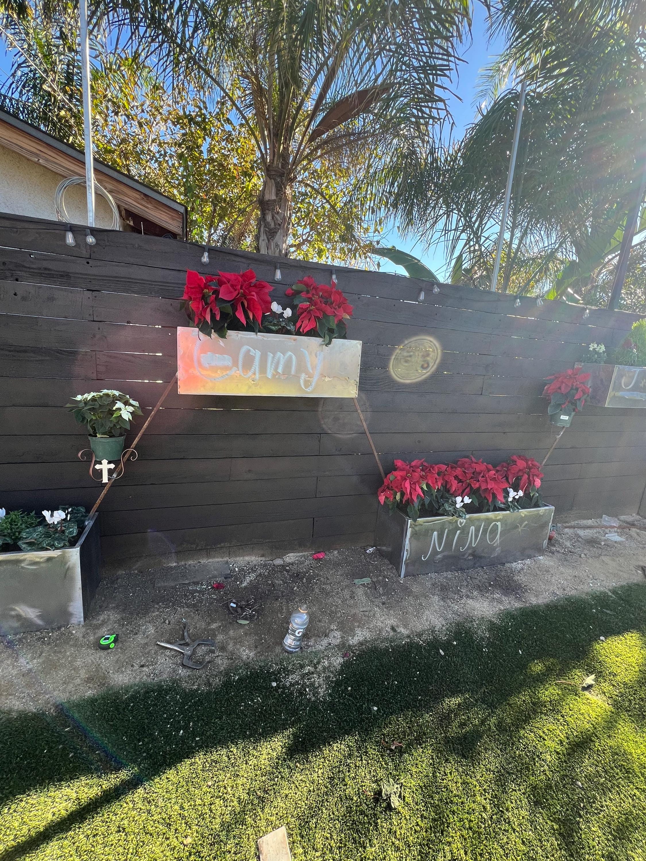 Handmade Modern Steel Planter Box – Rust-Resistant Outdoor Garden Planter