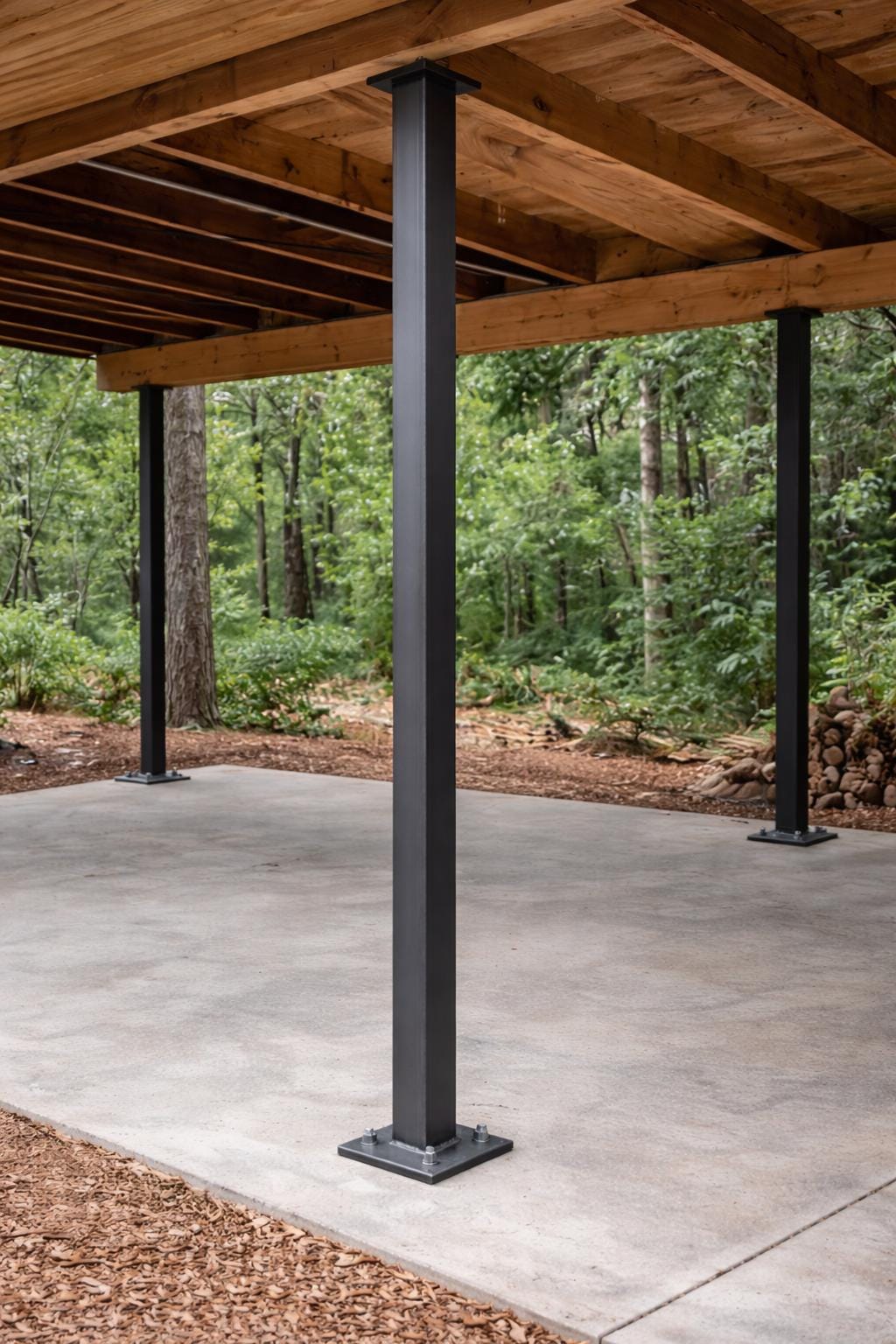 Custom 4x4 Steel Column | Welded Steel Post | Structural Support | Cap Plate or Saddle