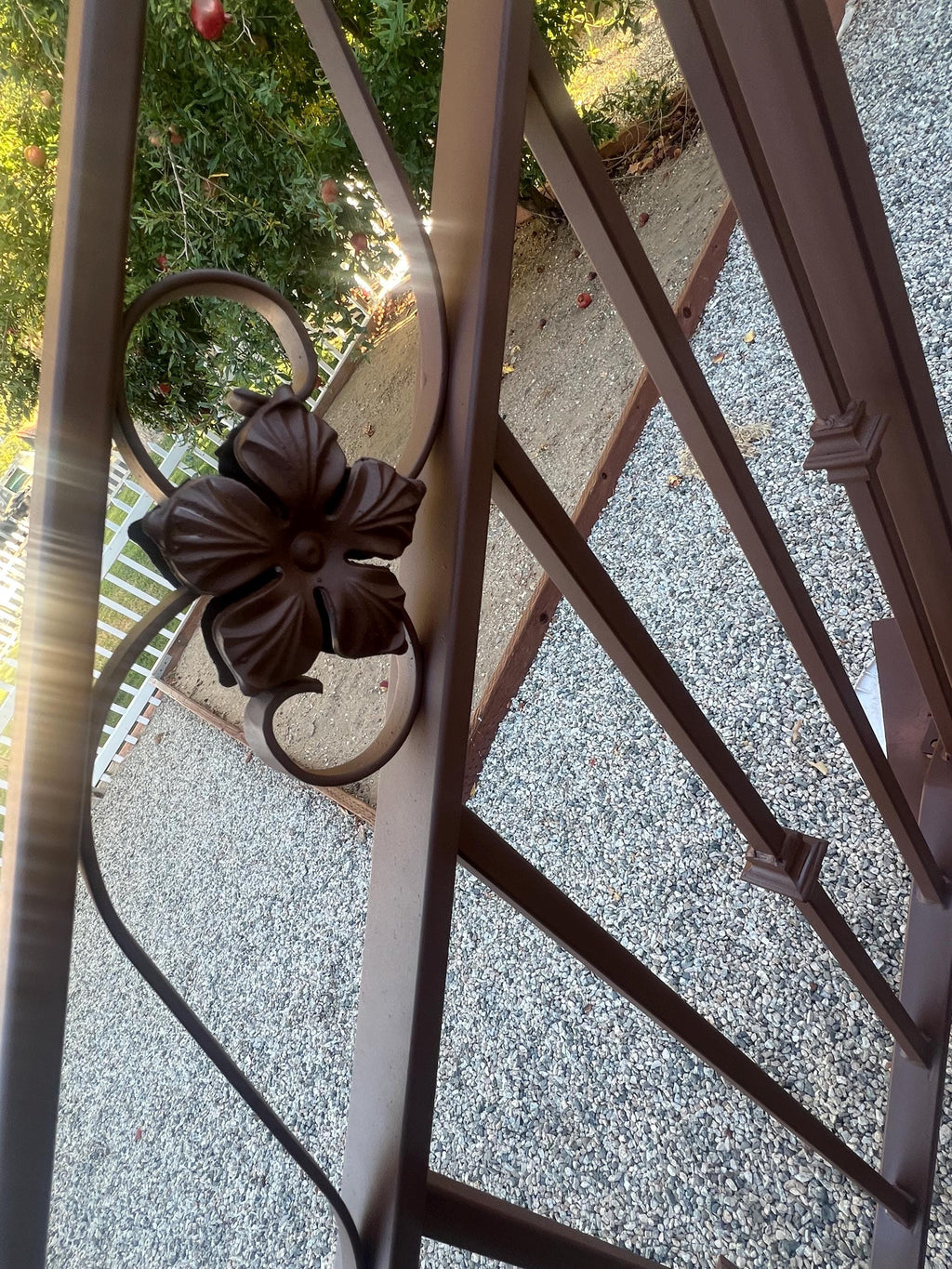 Wrought Iron Stair Railing: Decorative Steel Handrail with Scrolls