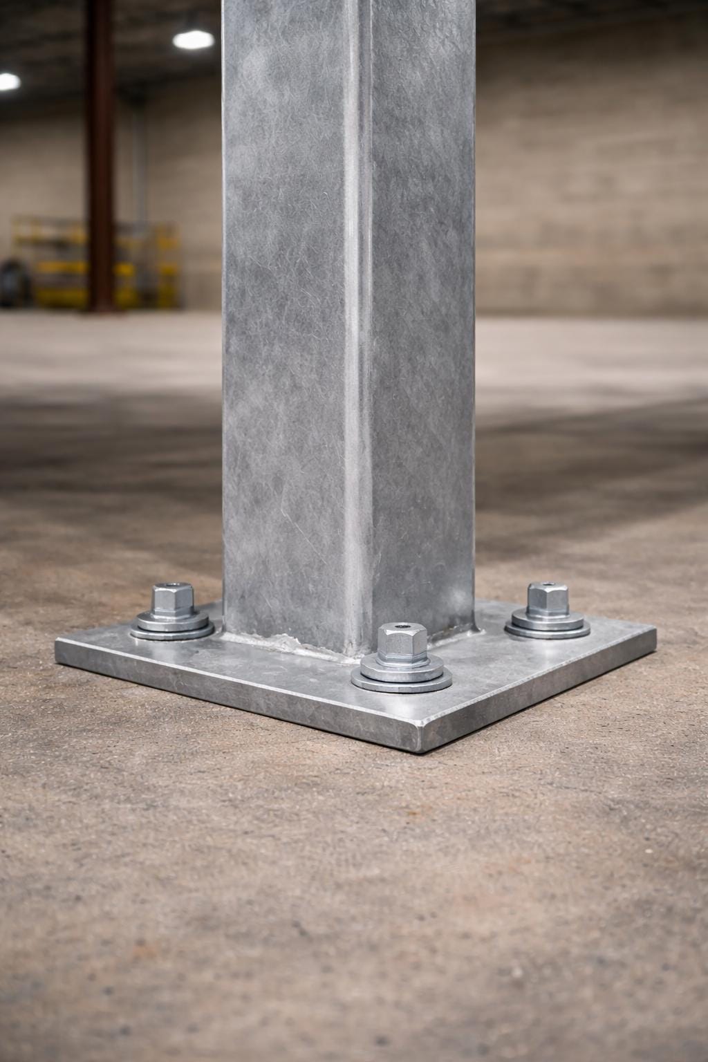 6x6 Steel Pergola Post System with Welded Saddles | Heavy-Duty Base Plates & Fabrication Template Included | Made in USA
