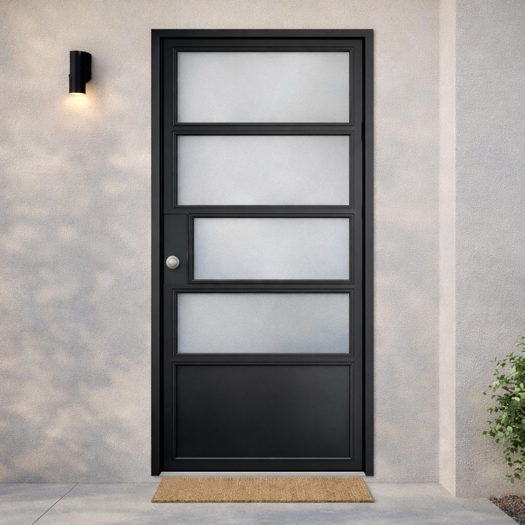 Handmade Modern Plexiglass Door – Custom Interior/Exterior Entry