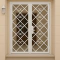 Handmade Wrought Iron Double Security Door: Custom Metal Entry Gate