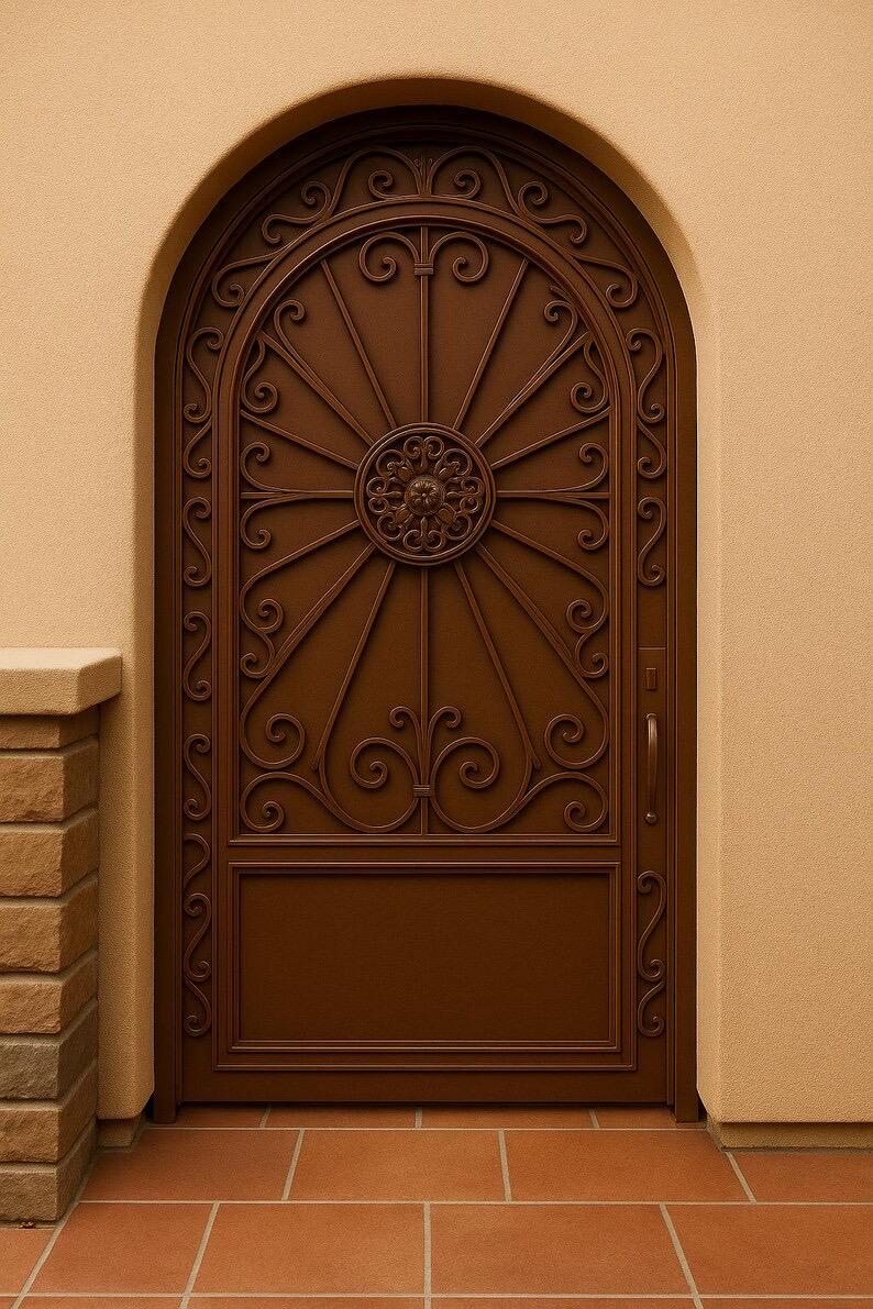 Custom Steel Privacy Gate – Modern Powder-Coated Panel