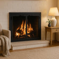 Custom Steel Fireplace Doors: Heat-Resistant Glass, Gasket Seal