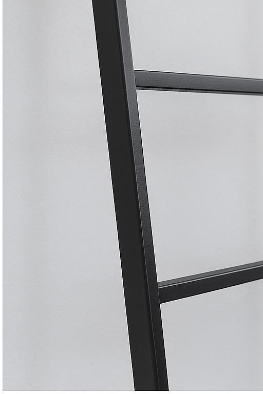 Modern Steel Towel Ladder: Freestanding Blanket Rack - Matte Black, White, Brown