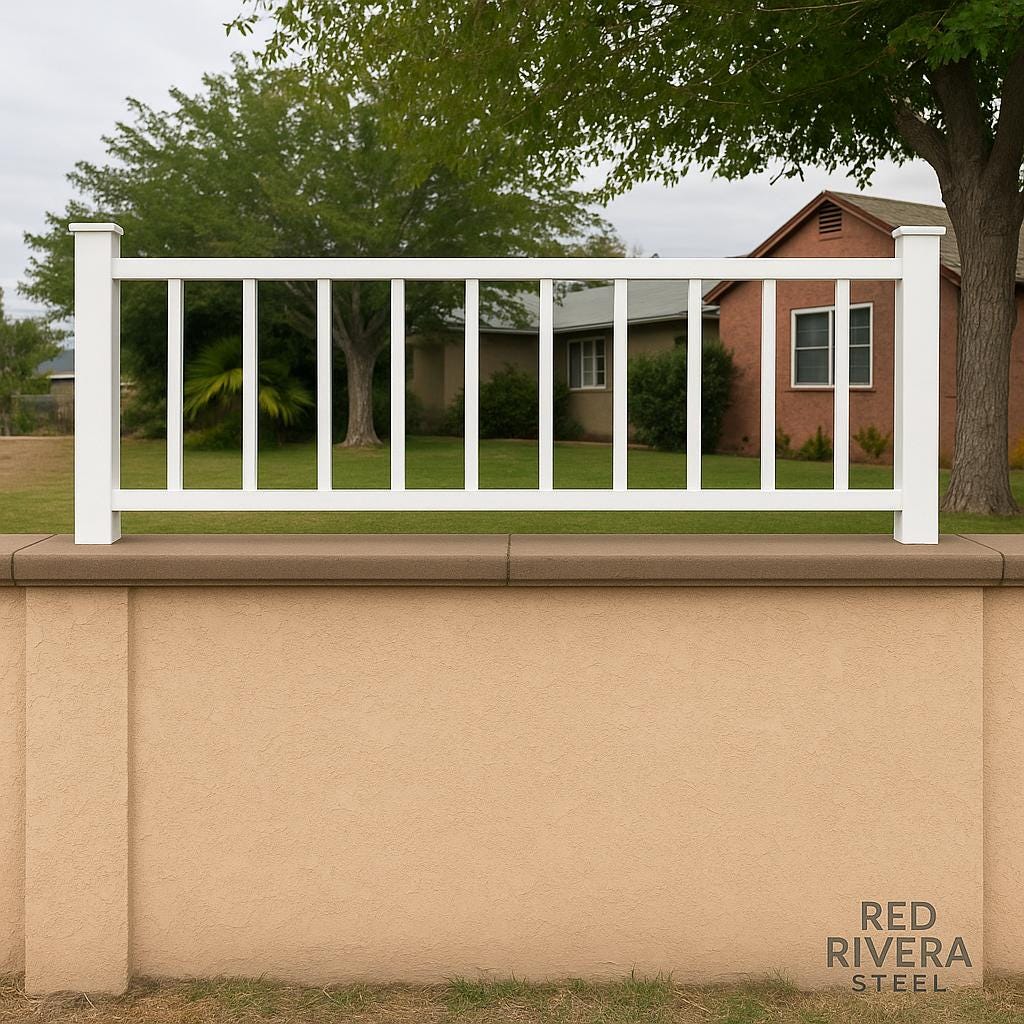 Custom Wrought Iron Fence Panel: Heavy-Duty Steel, Powder Coated