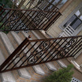 Custom Wrought Iron Stair Handrail – Modern Steel Step Railing, Indoor/Outdoor, Made to Measure