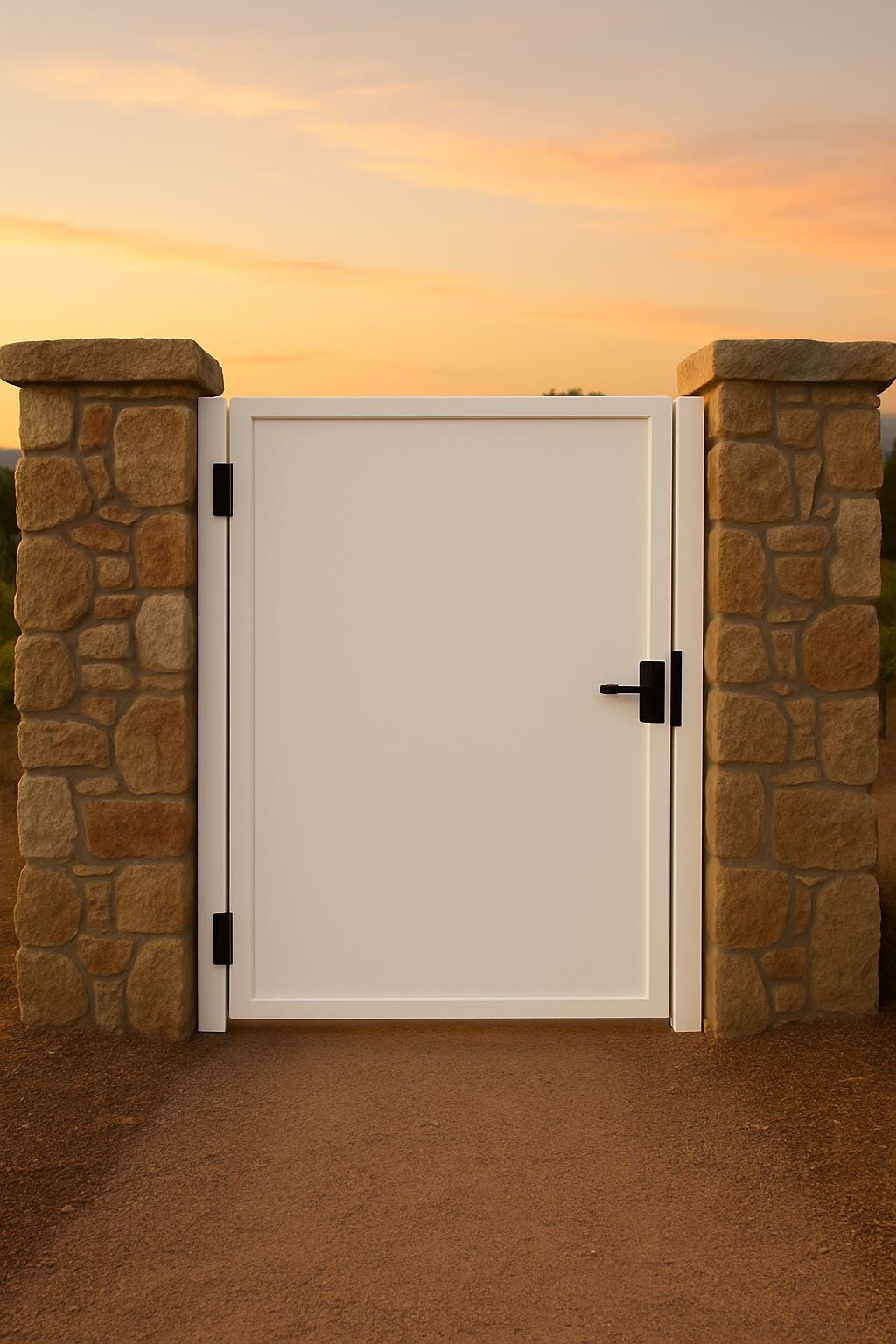 Modern Steel Privacy Gate | 42" Welded Pedestrian Gate