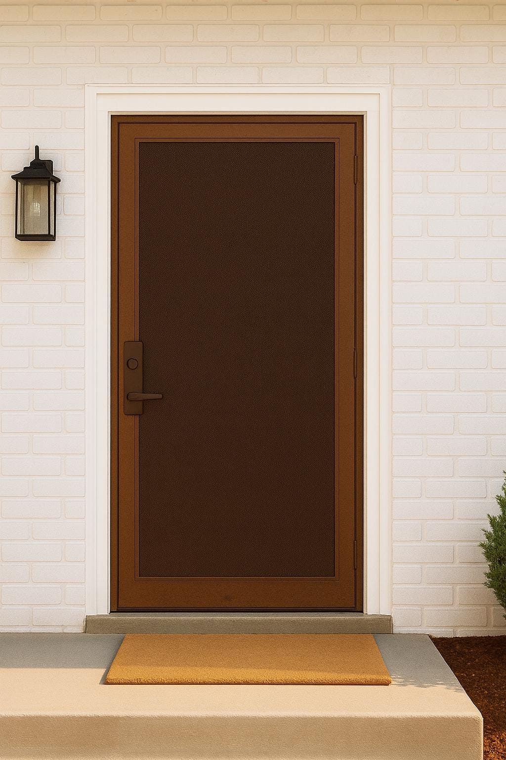Modern Steel Security Screen Door | Custom Sizes, Powder-Coated