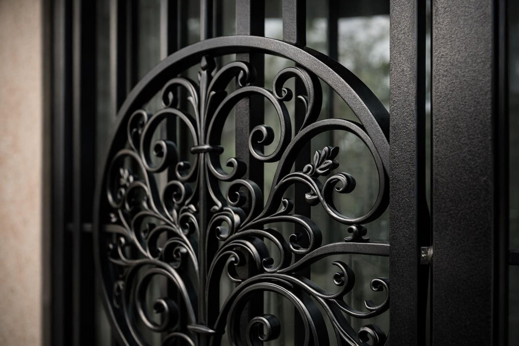 Ornamental Steel Security Window Bars – Decorative Wrought Iron Window Grille – Custom Welded