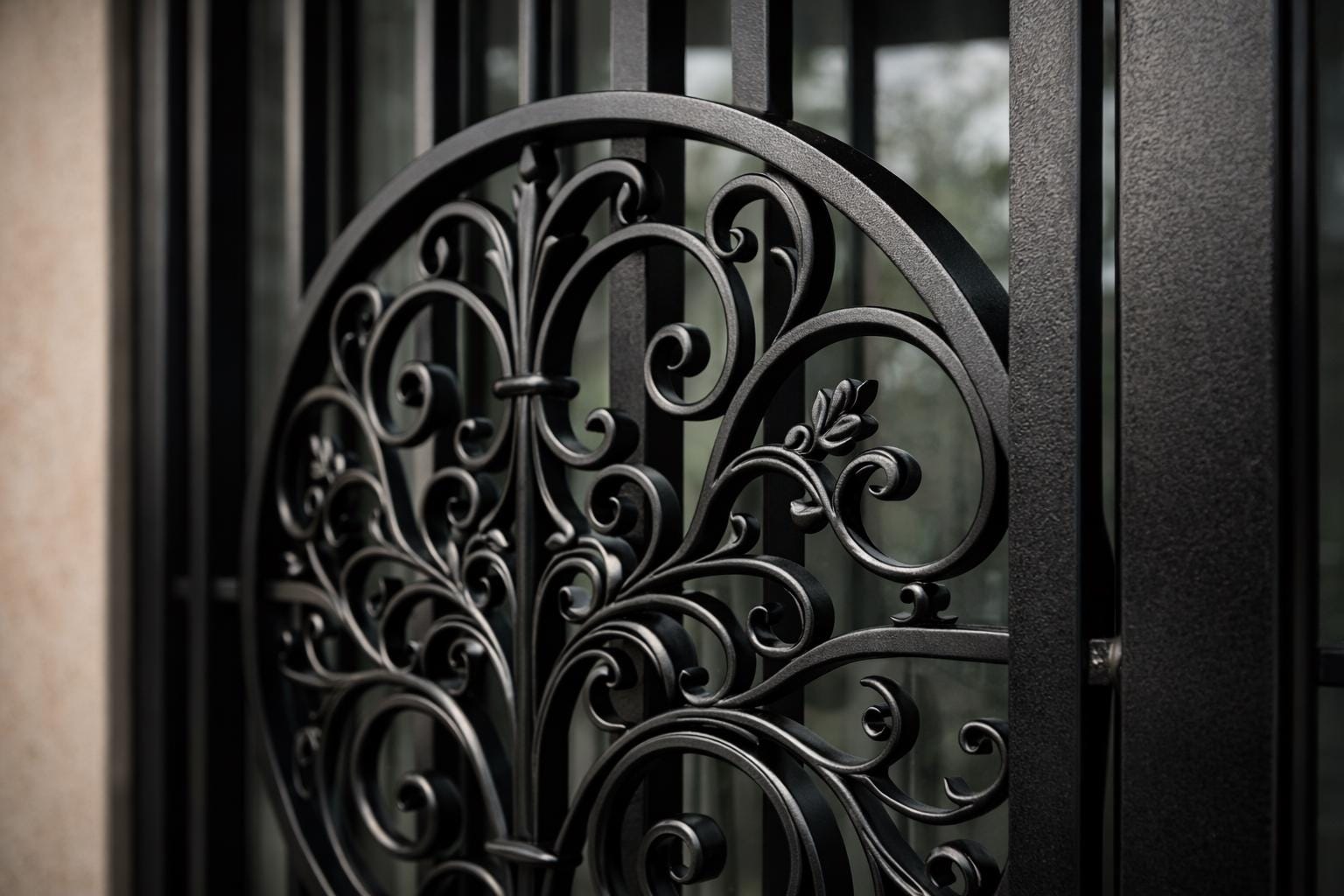 Ornamental Steel Security Window Bars – Decorative Wrought Iron Window Grille – Custom Welded