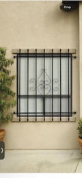 Steel Security Window Bars – Decorative Wrought Iron Window Guard – Custom Frameless Design