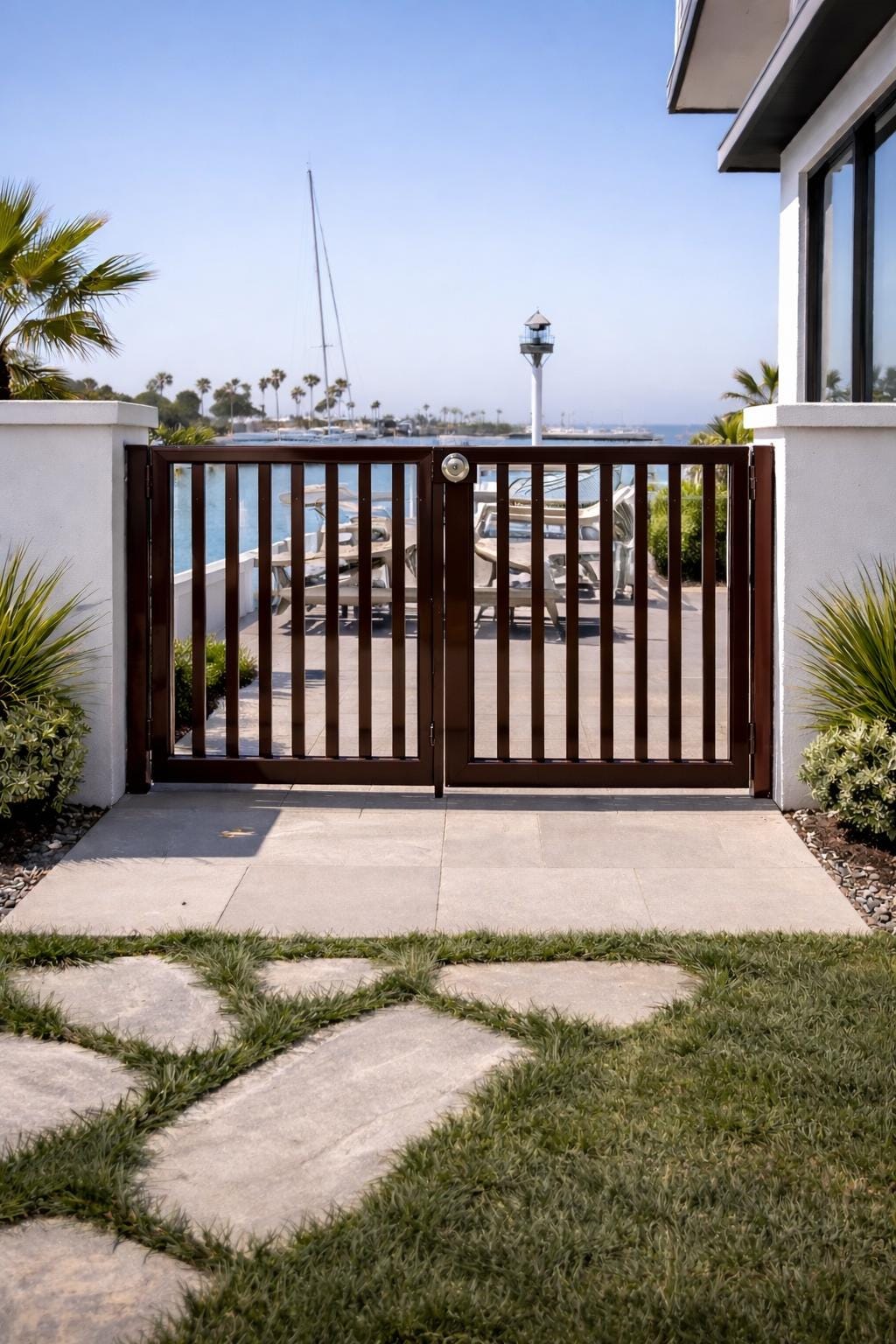 Valen Steel Entry Gate | Powder Coated Walkway Security Door