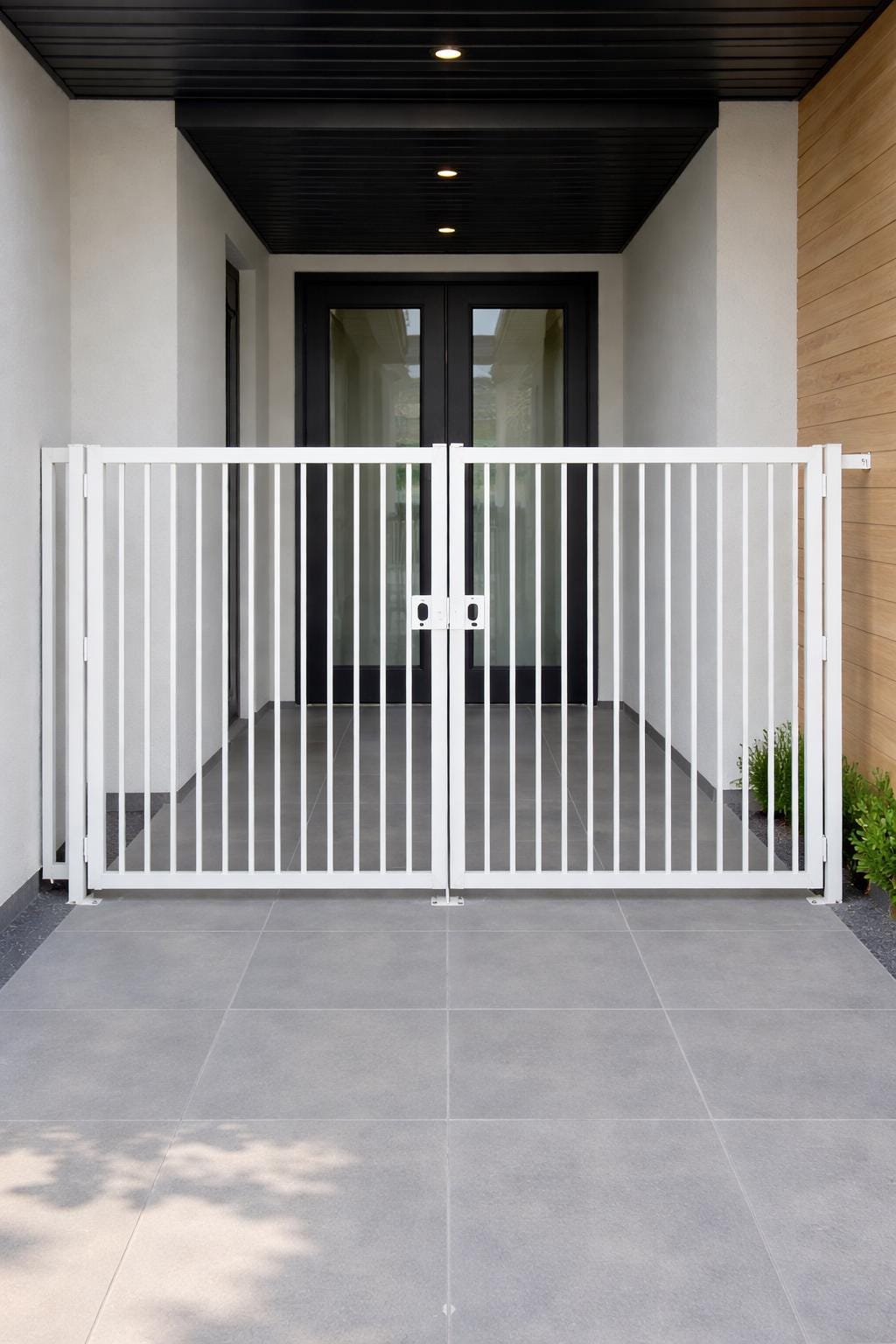 Aria Modern Steel Walk Gate | Custom Double Side Yard Entry Garden Pathway Gate