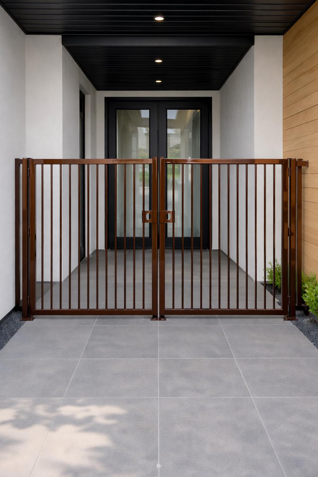 Aria Modern Steel Walk Gate | Custom Double Side Yard Entry Garden Pathway Gate