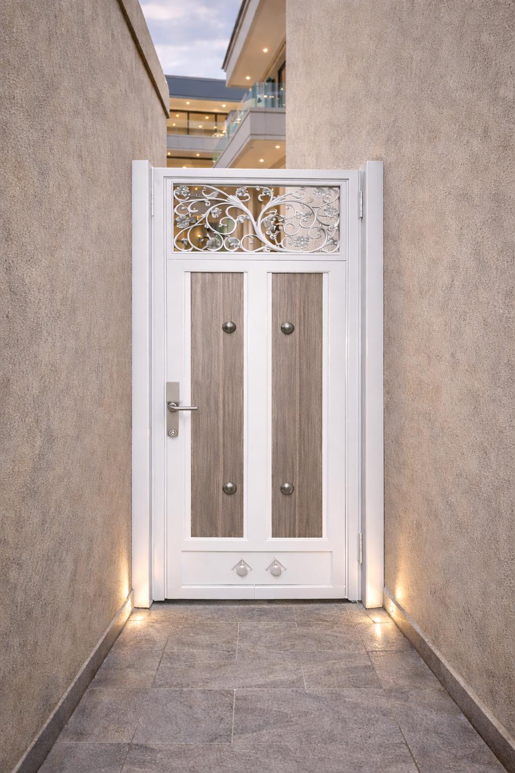 Custom Steel Walk Gate | Modern Garden Path Entry Door, Powder Coated Metal