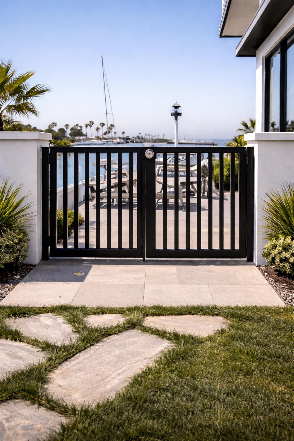 Valen Steel Entry Gate | Powder Coated Walkway Security Door