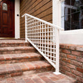 Stradella Modern Gridline Steel Stair Railing - Exterior Handrail System, Custom Colors